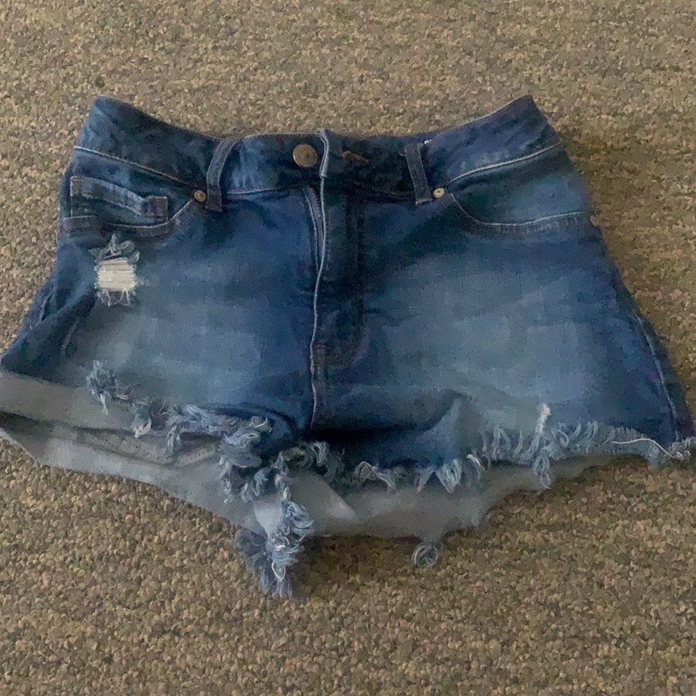 High rise barely worn Jean shorts
